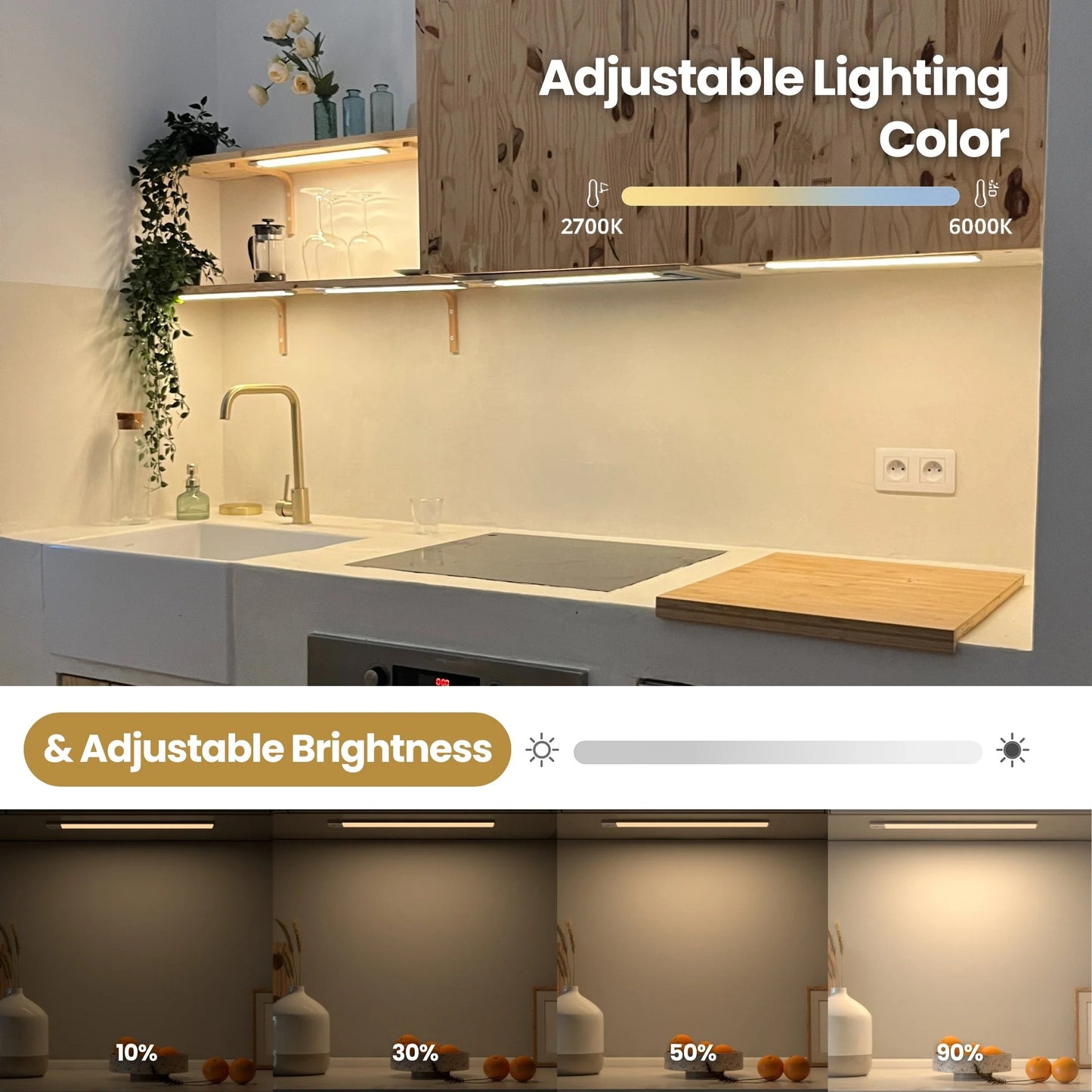Aura Light 4.0™ | Ultra-Thin Motion Sensor Cabinet Light